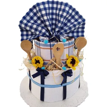 Bytová dekorace Veratex Textilní kuchyňský dort dvoupatrový 5