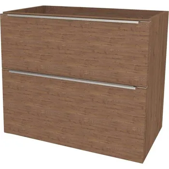 Kotel Mereo - CN591SORP1 - Mailo, koupelnová skříňka 81 cm, chrom madlo, Multidecor, Ořech Predazzo