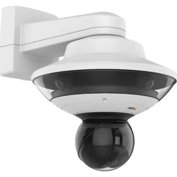 IP kamera AXIS Q6100-E 50 Hz - S��ov� bezpe�nostn� kamera - kupole - venkovn� - vandal / voděodolná - barevná (Den a noc) - 4 x 5 MP - 2592 x 1944 - objektiv pevná iris - pevn� ohnisko - GbE - H.264, H.265 - Vysoké PoE