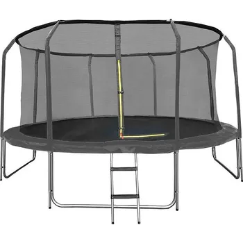 Trampolína Trampolína COMFORT 427cm černá s žebříkem
