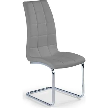Jídelní židle Jídelní židle KEVIN — kov, ekokůže, šedá