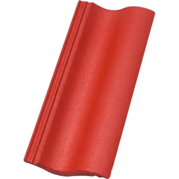 betonová krytina Taška poloviční betonová Synus – červená