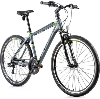 Leader Fox AWAY pánsky 2021 sivá matná/zelená rám 20,5