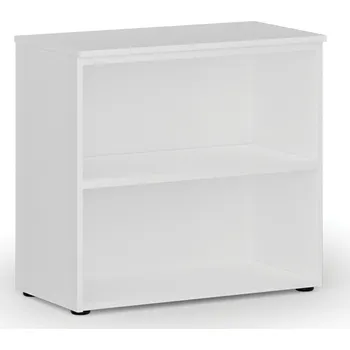 Policová skříň B2B Partner Kancelářský regál PRIMO WHITE, 800 x 420 x 740 mm, bílá