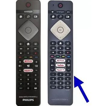 Dálkový ovladač Dálkový ovladač Philips 58PUS7555 náhradní