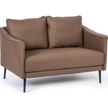 Obývací pokoj B2B Partner Kožená sedací souprava PATTY, dvoumístná, hnědá