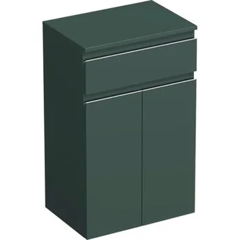 Koupelnový nábytek Koupelnová skříňka nízká Intedoor TRENTA šalvějově zelená matná 50 x 83,4 x 35 cm TRE SN 50 1Z 2D S A9146