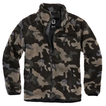 Pánská bunda Bunda Brandit Teddyfleece Jacket darkcamo - 3XL