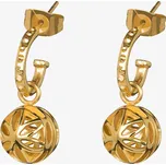 Náušnice z pozlacené z chirurgické oceli Lotus Pearl Preciosa