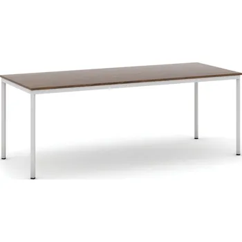 Jídelní stůl B2B Partner Jídelní stůl, 200x80 cm, šedá podnož, ořech