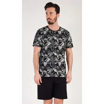 Pánské pyžamo Trendy černé pánské pyžamo Albert