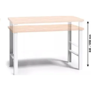 Dílenský stůl B2B Partner Pracovní stůl do dílny WL, buková spárovka, nastavitelné kovové nohy, 1700 mm