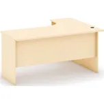 B2B Partner Rohový kancelářský psací stůl MIRELLI, 140x120 cm, levý, bříza