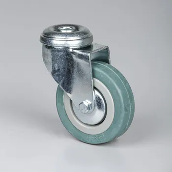 B2B Partner Otočné kolo, 75 mm, středová díra, šedá guma