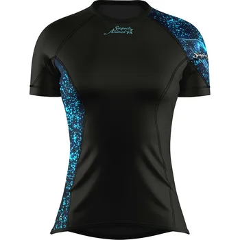 Dámské termoprádlo Dámské funkční triko krátký rukáv HEART LADY černá Bamboo Ultra