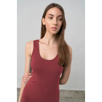 Dámské šaty Vamp - Jednoduché šaty bez rukávů 70030 - Vamp red rumba M