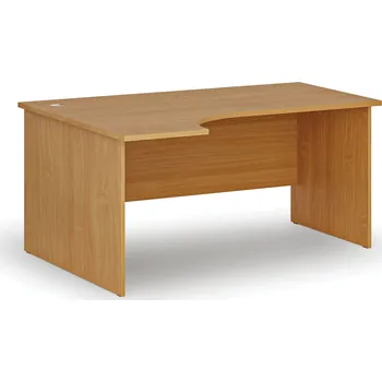 Nábytek B2B Partner Rohový kancelářský psací stůl PRIMO WOOD, 160x120 cm, levý, buk