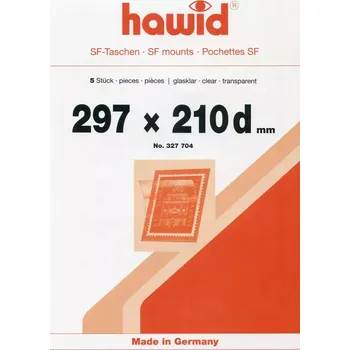 Sběratelství Hawid blok 297 x 210 mm (d) - průhledné - balení 5 ks