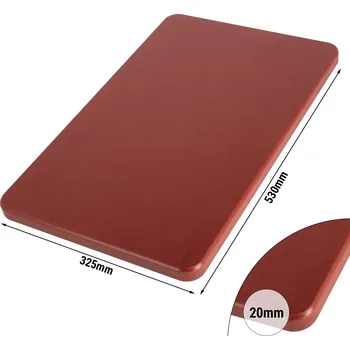 Kuchyňské prkénko G.Gastro Prkénko - 53 x 32,5 cm - tloušťka 2 cm - hnědé