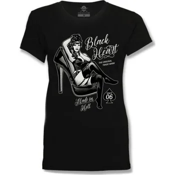 Dámské tričko tričko street dámské - FETISH - BLACK HEART - 12924 - S
