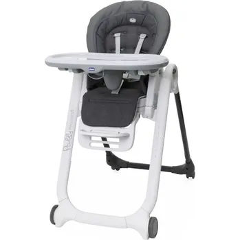 Jídelní židlička CHICCO Židlička jídelní Polly Magic Relax - Grey Melange