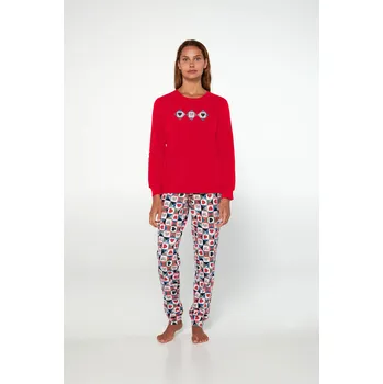 Vamp - Pyžamo s dlouhým rukávem 19502 - Vamp red berry L