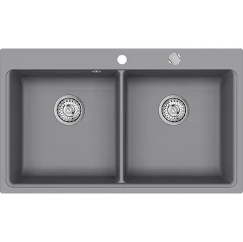 Granitový dřez Granitový dřez Aquastone Prima 90 hliníková