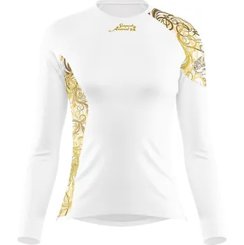 Dámské funkční triko dlouhý rukáv GOLD bílá Bamboo Ultra