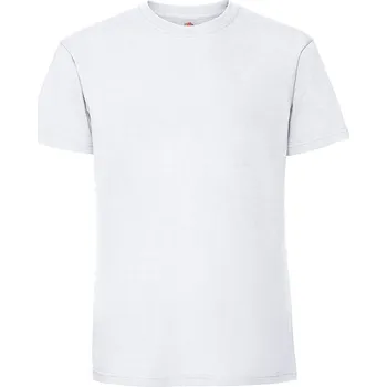 Pánské tričko Fruit of the Loom Pánské tričko Fruit of the Loom Iconic Premium Bílá 5XL