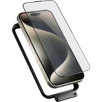 Epico Resolve Edge to Edge ochranné sklo s instalačním rámečkem iPhone 15 Pro Max 81412151900004 Čirá