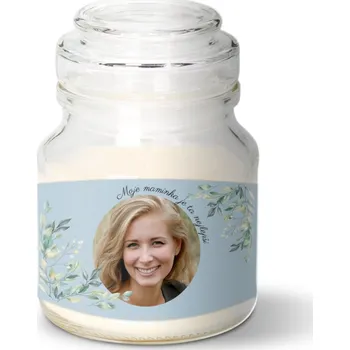 Svíčka Sablio Vonná svíčka s fotkou v dóze s vůní vanilky: 120 g