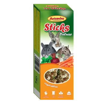 Krmivo pro hlodavce Avicentra Tyčinky deluxe se zeleninou pro králíky a další hlodavce