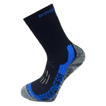 X-TREME zimní turistické ponožky s Merinem černá/modrá 39-42