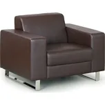 B2B Partner Kožené křeslo PRIMATOR, hnědé