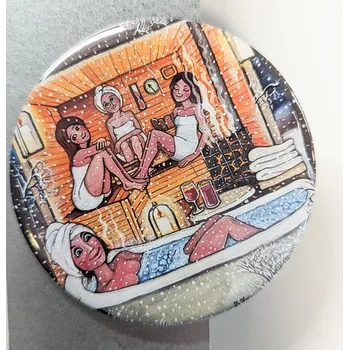 Dekorativní magnet Saunička - velký magnet 75 mm