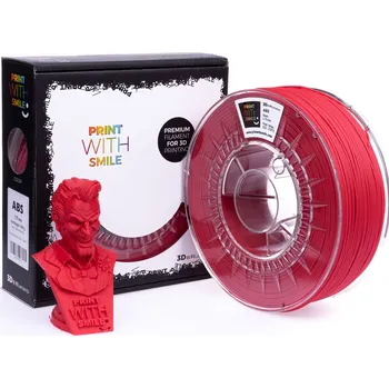 Filament Print With Smile PWS ABS - Cherry RED - 1 kg