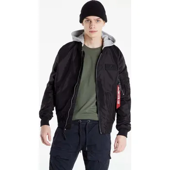 Bunda Alpha Industries MA-1 TT Hood BP Reflective Jacket Black M