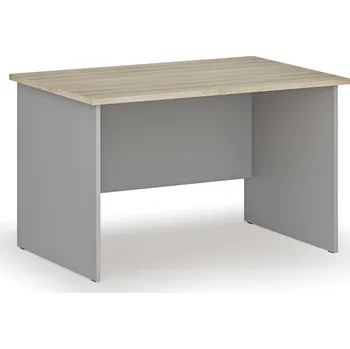 Nábytek B2B Partner Kancelářský psací stůl PRIMO GRAY, 120x80 cm, šedá/dub přírodní