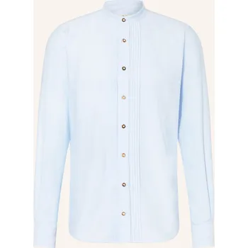 Pánská košile du4 Pánská Krojová Košile Fips Slim Fit Se Stojáčkem, tmavě...