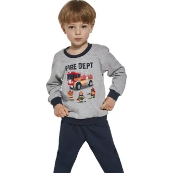 Pánské pyžamo Chlapecké pyžamo Cornette 477/146 98/104 šedá