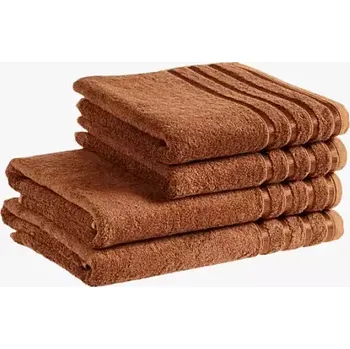 Bambusový ručník / osuška - hnědá 30x50