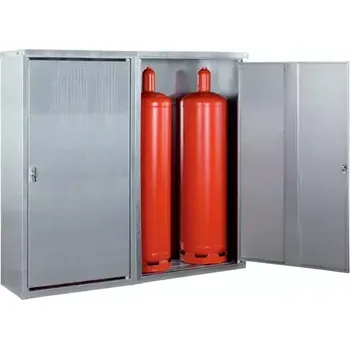 Skříň pro skladování malých tlakových láhví, 172 × 40 × 143,5 cm