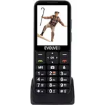 EVOLVEO EasyPhone LT s nabíjecím stojánkem černý Černá