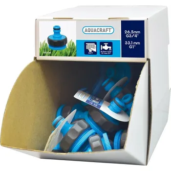 Zahradní hadice 70 ks Adaptér SoftTouch 1"-3/4", AQUACRAFT® 552195, Display box 70 ks, na hadicu