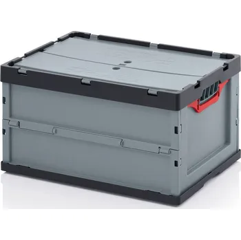 Úložný box Auer Skládací přepravka s víkem, 600 x 400 x 320 mm