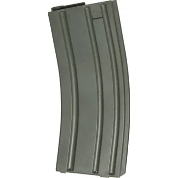 Airsoft Zásobník Mid-Cap pro M4 - olivový, plastový, tlačný, 140bb, ASG