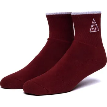 Pánské ponožky huf Ponožky emb triple triangle 1/4 socks bloodstone