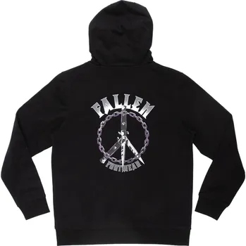 Pánská mikina fallen Pánská mikina peace a war po hoodie black