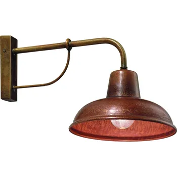 Nástěnné svítidlo Il Fanale 243.05.OR Contrada, nástěnné svítidlo z mosazi, 1x15W E27, výška 29cm