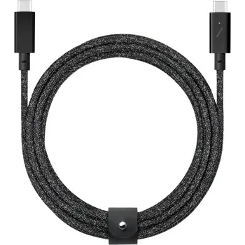 Datový kabel Native Union Belt Cable Pro USB-C 240W nabíjecí kabel, 2,4m, černý